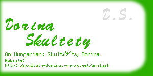 dorina skultety business card